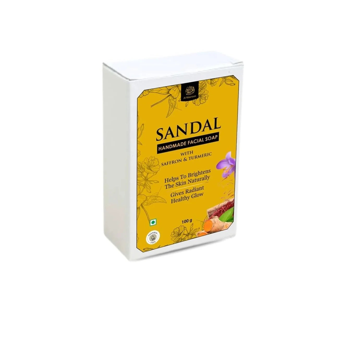 Sandal Facial Soap with Saffron & Turmeric